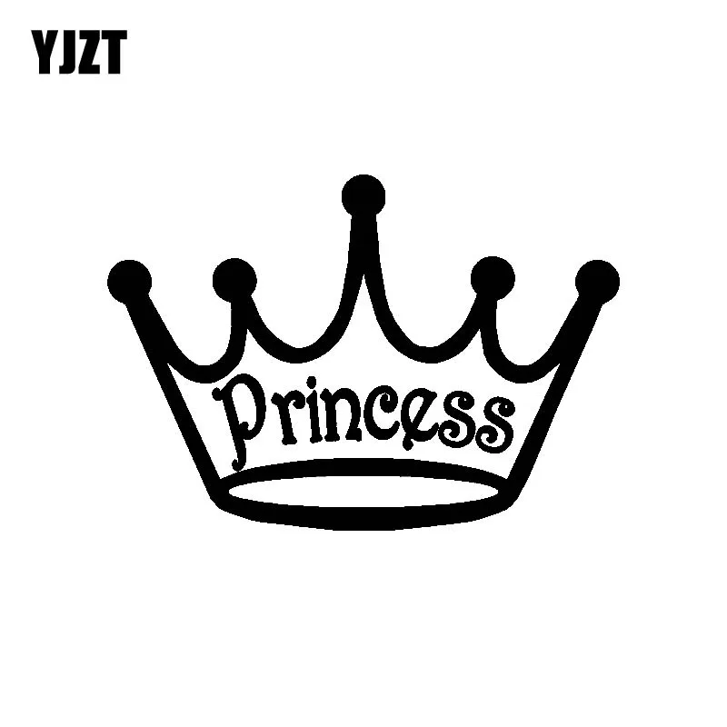 YJZT 12 7 см * 9 принцесса проект &quotКорона&quot виниловая пленка для оклеивания