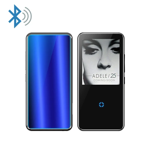 Blue Mahdi M600 MP3 плеер Bluetooth HiFi 2,4 дюймов сенсорный экран видео плеер беспроводной портативный спортивный MP3 8 Гб Встроенный динамик fm-радио - Цвет: Blue