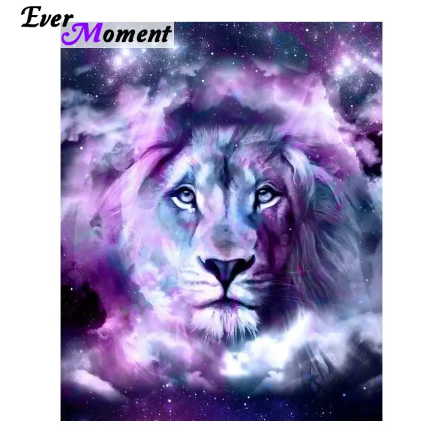 Алмазная мозаика с изображением Лев и звезд|painting cross stitch|cross stitch liondiamond painting |