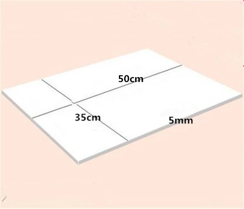 5mm White 50cm Happyxuan 5 шт. 50*35 см 5 мм eva Пенопласт Материал Косплей Белый Черный 45 градусов губчатая бумага DIY ремесло - Цвет: 5mm White 50cm