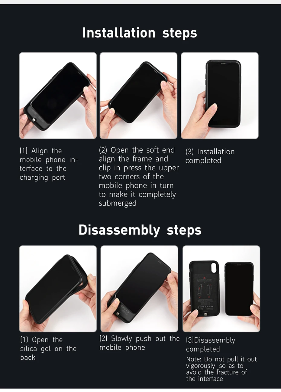 Чехол для зарядного устройства Baseus для iPhone Xs Max XR Xs power Bank силиконовый чехол для iPhone power bank внешний аккумулятор