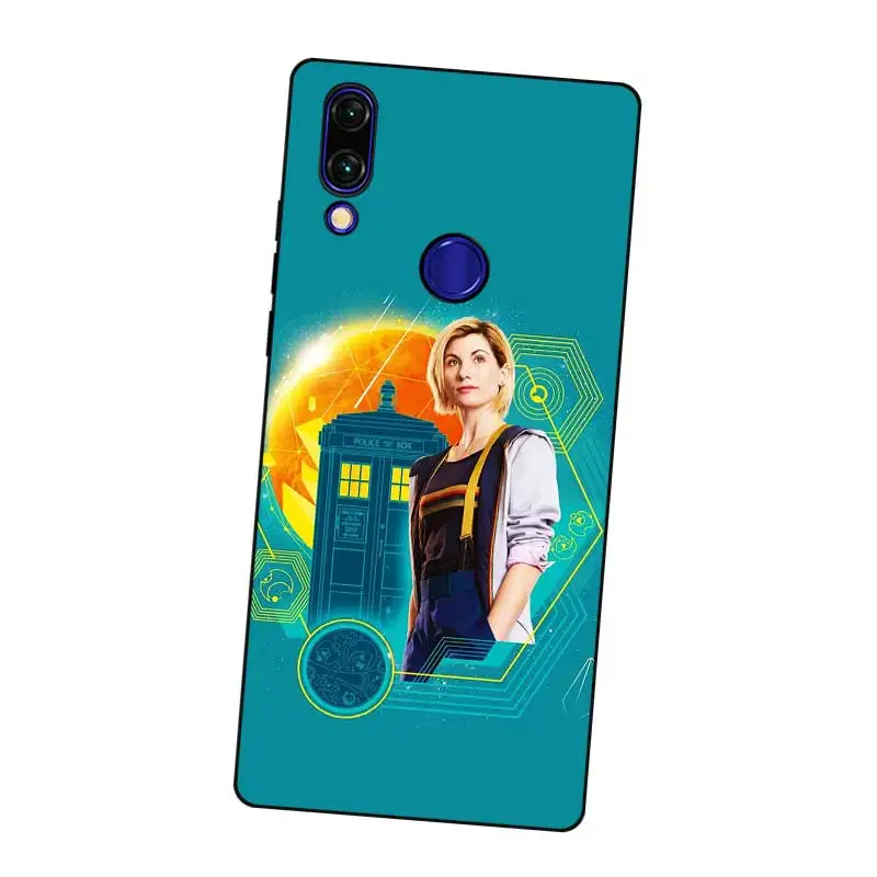 N430 Tardis Doctor Who Black Silicone Case Cover For Xiaomi Redmi Note 3 4 4X 5 5A 6 7 Pro Global |