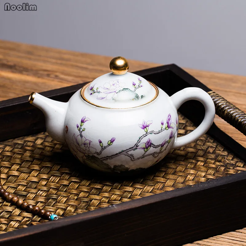 NOOLIM Цзиндэчжэнь античный чайник в печи Ретро Китайский кунг фу фарфоровый