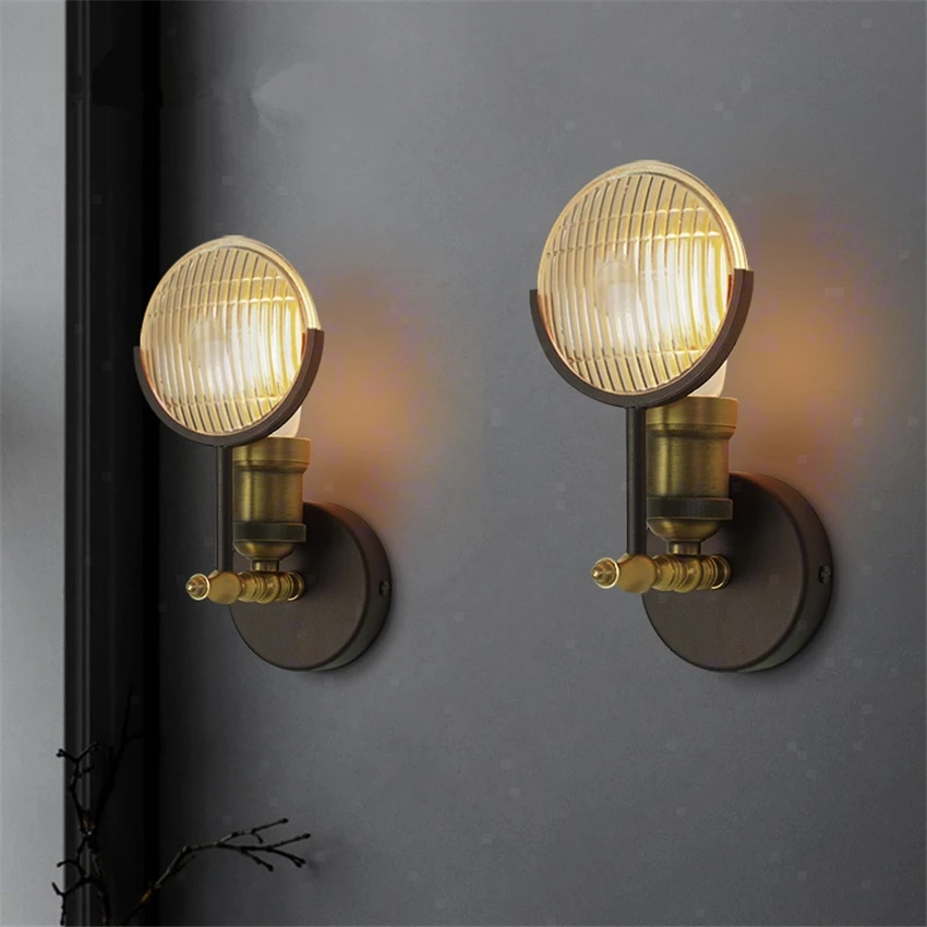 Американские винтажные Настенные светильники Louis Светильники для гостиной