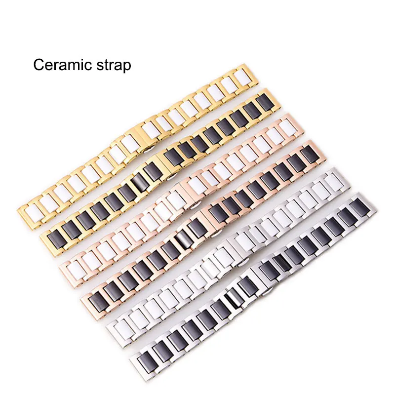 UTHAI C02 Ceramic 20mm watch strap 306L steel 22mm band high quality Watchbands | Наручные часы