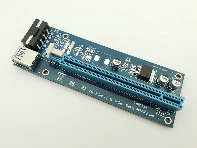 Wholesale USB 3.0 PCI-E Riser Express 1X 4x 8x 16x Extender Adapter Card SATA 15pin Male to 4pin Power Cable | Компьютеры и офис