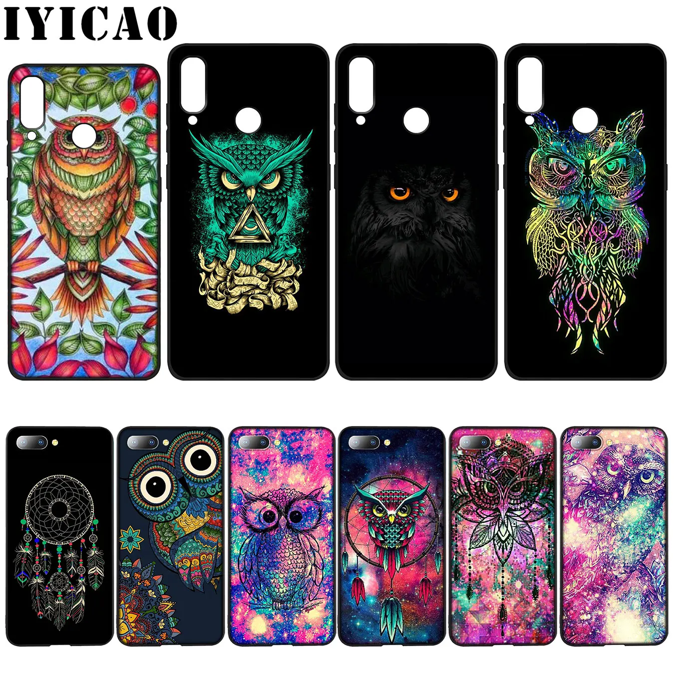 Мягкий силиконовый чехол IYICAO для Huawei Y7 Y6 Prime Y9 2018 Honor 8C 8X 8 9 10 Lite 6A 7C 7X 7A Pro|Бамперы| |