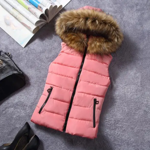 2018 брендовый зимний жилет Женская куртка пальто хлопковая повседневная меховая