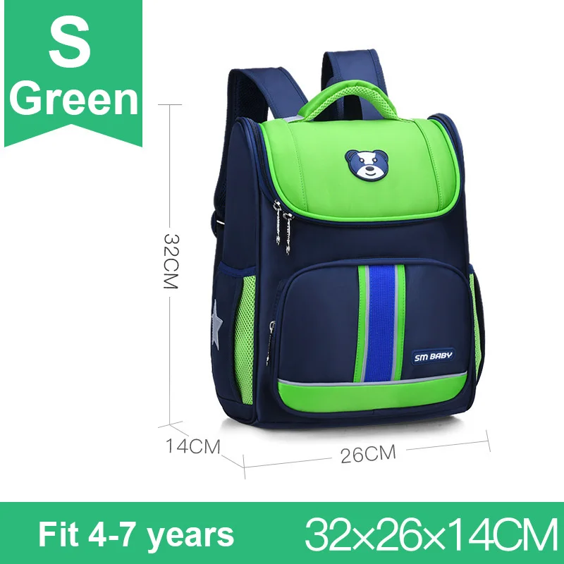 571-2 Small Green Модный милый медведь, звезда в стиле пэчворк, для девочек и мальчиков, для детей, для начальной школы, рюкзак, школьные сумки для детей, подростков, студенческие рюкзаки - Цвет: 571-2 Small Green