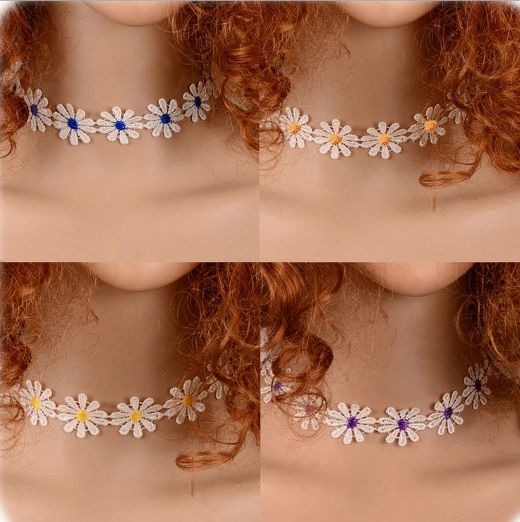 Ожерелье чокер 2020 новые модные ботинки на шнуровке из парусины Дейзи Массивное