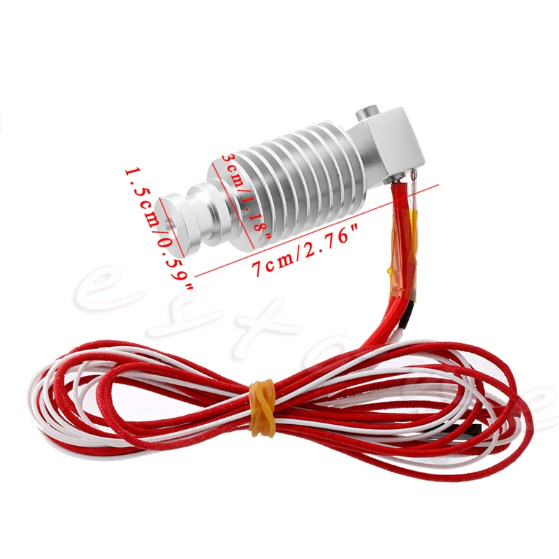 2018 3D принтеры J головка Hotend экструдер 0 4 мм filament 1.75mm RepRap сопла|Детали и аксессуары