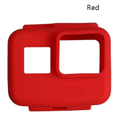Red Красочные Мягкие Силиконовые Резиновые рамки защитный чехол для GoPro Hero 5 6 7 Черный Защитный чехол для Go Pro 5 Аксессуары для камеры - Colour: Red