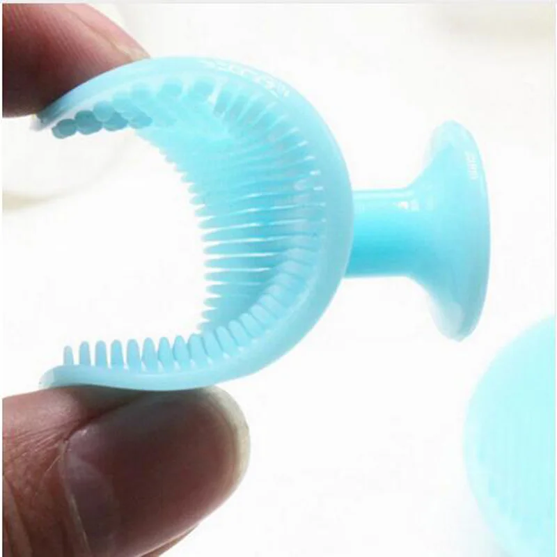 Kids Hair Brush Baby Shower Soft Silicone Comb Safety Care Newborns Shampoo Security Health Bath Massage Hairbrush |