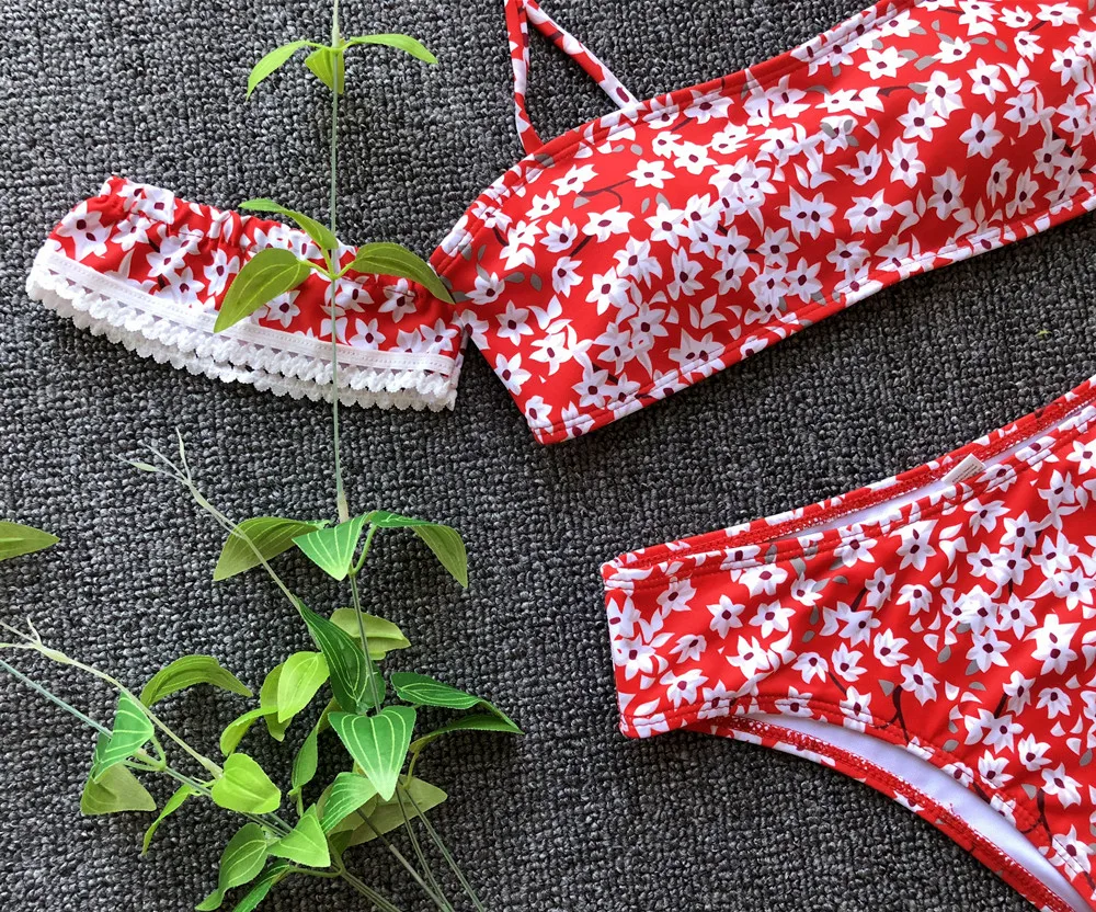 Горячая сексуальная летняя кружевная бикини 2019 купальная одежда женский