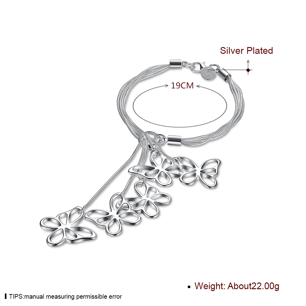 H027 Оптовая Продажа Модные с серебряным покрытием jewelry браслет-цепочка Шарм