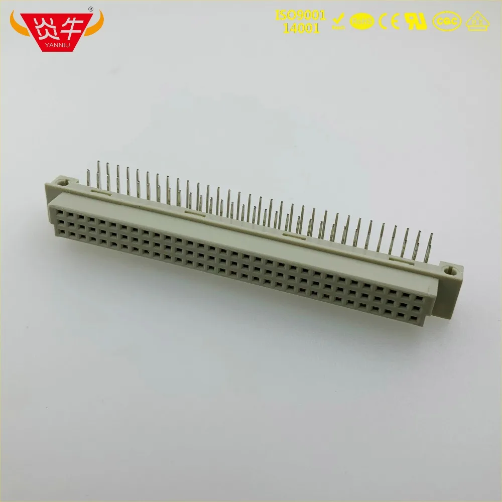 50Pcs 364 DIN41612 DIN CONNECTOR 710-3100-1364-R 2*32P 64PIN FEMALE RIGHT ANGLE PINS EUROPEAN SOCKET 9001-14641COOA NEXTRON |