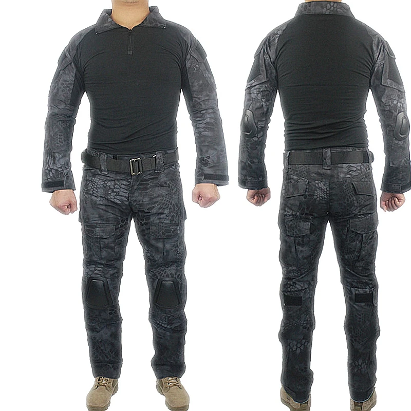 Тактическая Военная униформа Мультикам боевая тактические брюки с