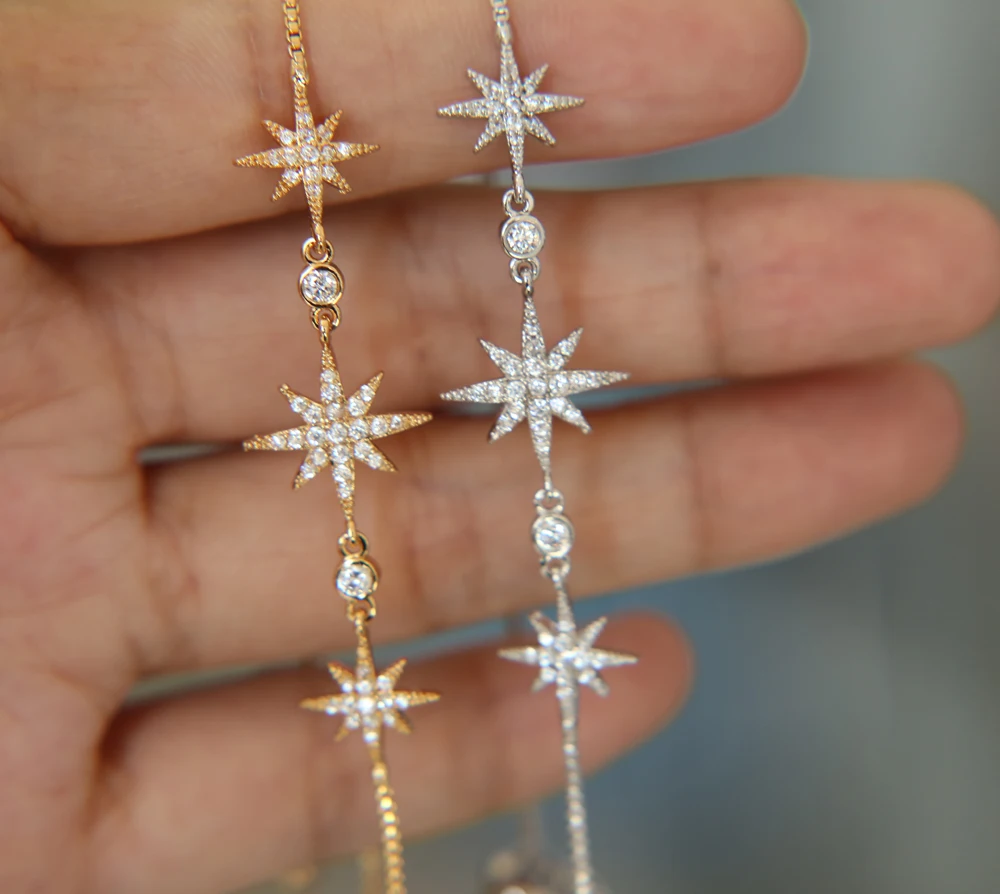 2017 Высококачественный тонкий регулируемый слайдер с микрозакрепкой из фианита