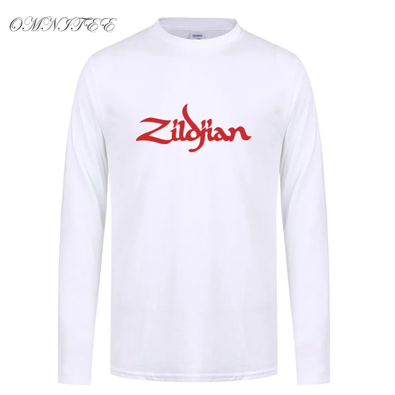 Весенняя футболка с длинным рукавом Zildjian, новая мужская футболка с принтом, хлопковые XS-2XL футболки, мужские футболки, одежда OT-357 - Цвет: As picture