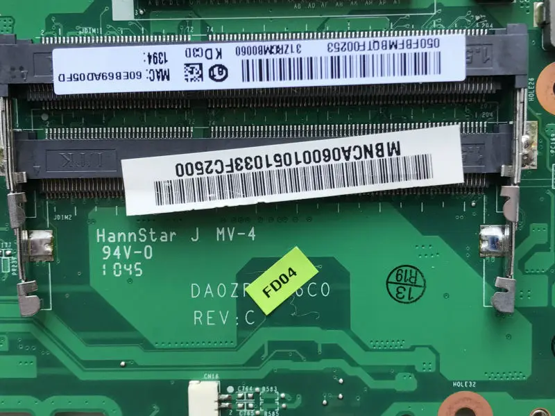 Высококачественная материнская плата для ноутбука ematines E732 E732Z MBNCA06001 DA0ZRCMB6C0 HM55 PGA989