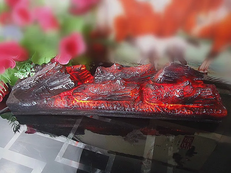 Электрический камин имитация древесного угля поддельные дров декоративный уголь пламя лампы музейная выставка украшения для зала WF601141