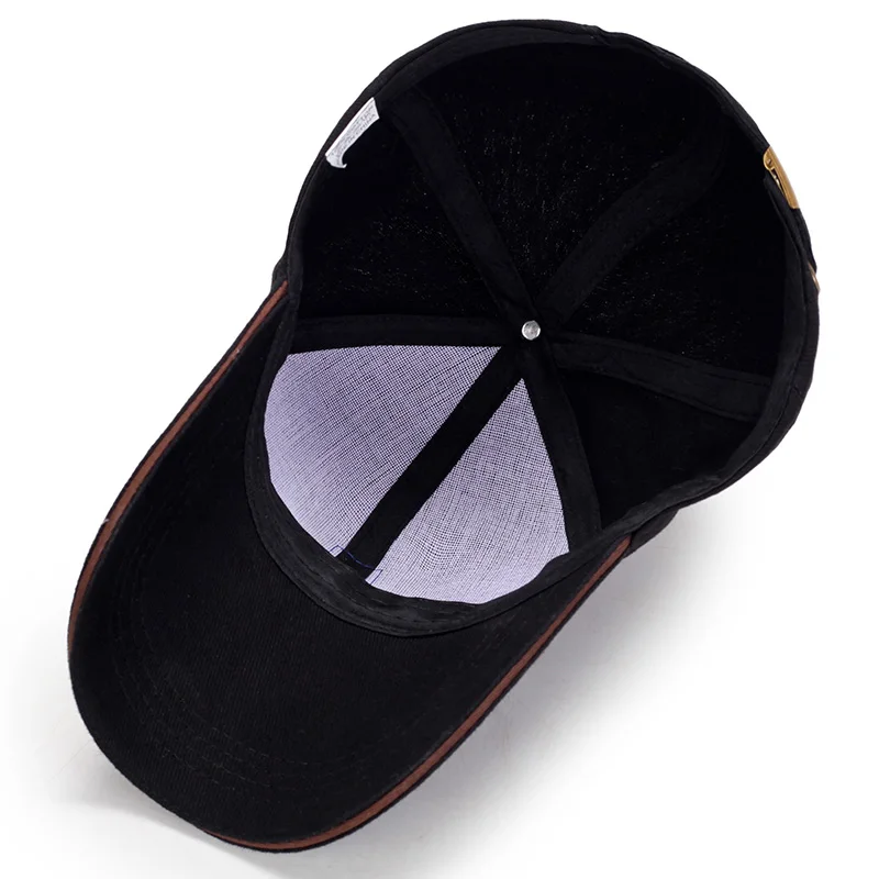 New autumn 100% cotton duck cap men's simple front hat leisure iron logo beret |