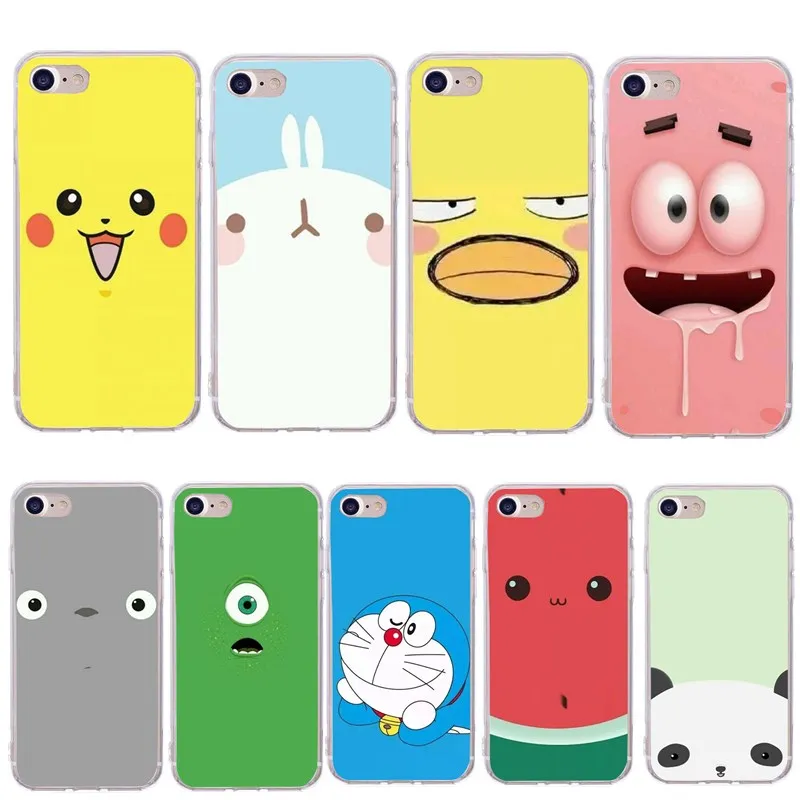 Чехол для телефона с мультяшными животными iphone 7 Fundas TPU мягкий чехол Coque 6 S X XS plus 8 5