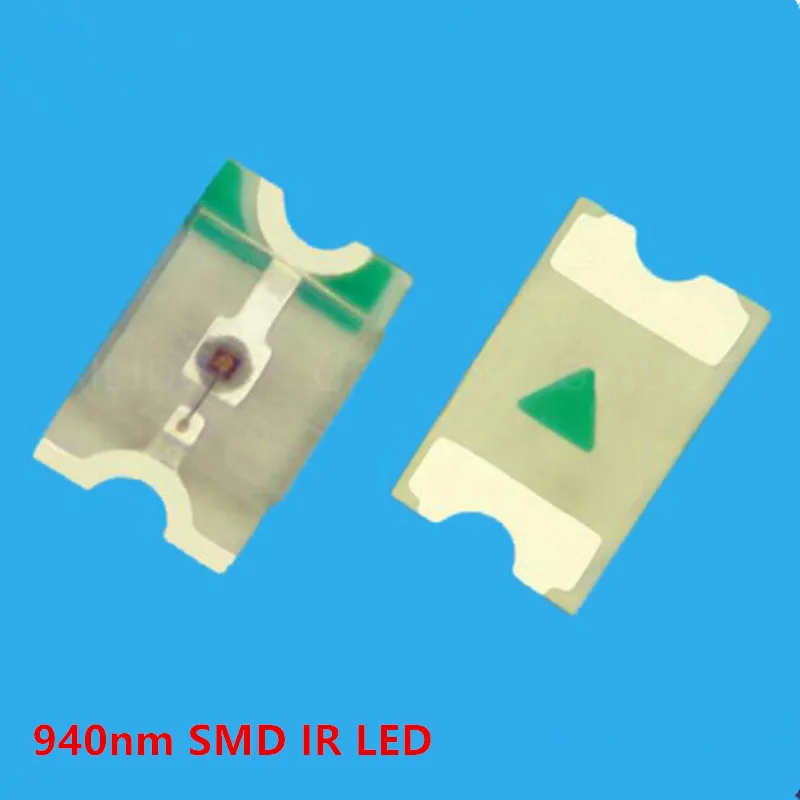 

10 шт./лот SMD инфракрасный светодиод 940nm Невидимый излучающий свет 120 градусов 2*1,25 мм для камеры безопасности принтера планшета умного дома