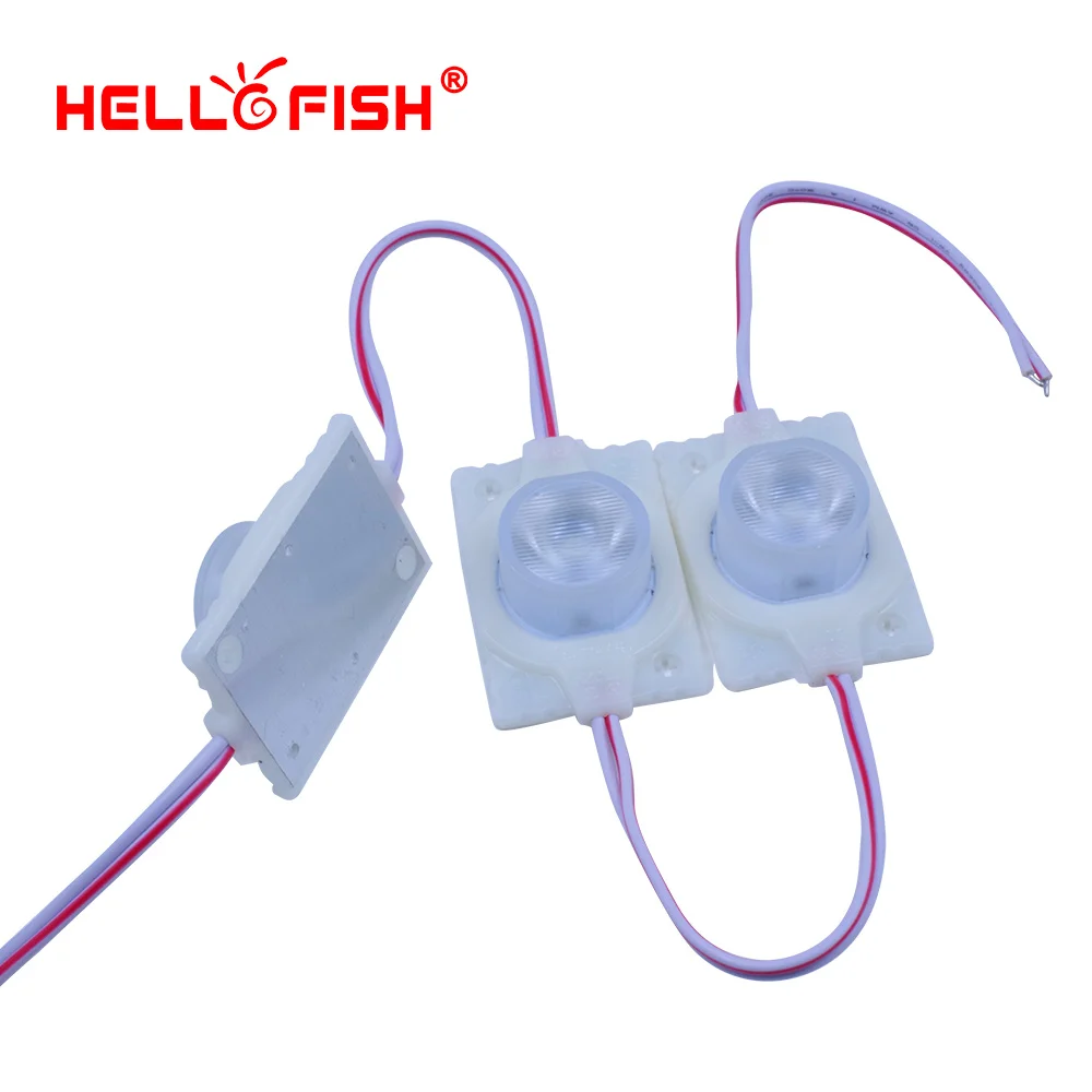 Hello Fish 20 шт. 12 в пост. Тока высокомощные модули для рекламы фоновой подсветки угол