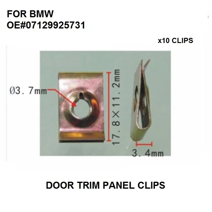 

Все гайки для кузова OE #07129925731, x10, для автомобилей/мотоциклов BMW и MINI E24, E28, E30, E36, E46, M3