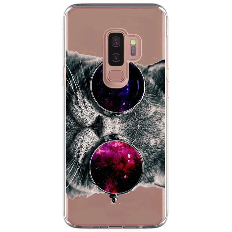 Принципиально для samsung Galaxy S3 S9 S9Plus S8 плюс S7 edge Note 8 милый кот Мягкий ТПУ чехол с