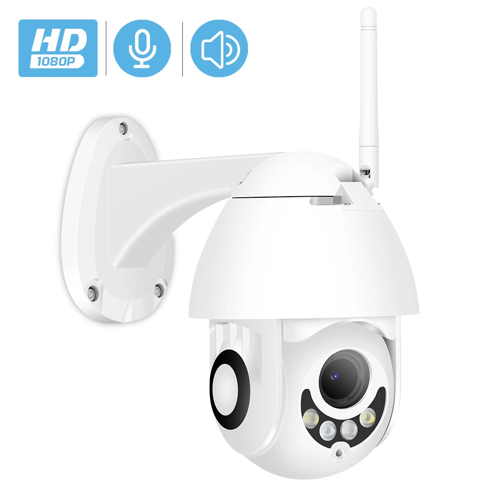 IP Камера Wi Fi 2MP 1080P Беспроводной PTZ Скорость купольная CCTV ИК камера Onvif наружного