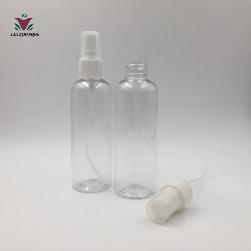 

30pcs/lot 100ml Good Quality PET Transaprent Atomizer Spray Bottle with White Mist Spray Pump