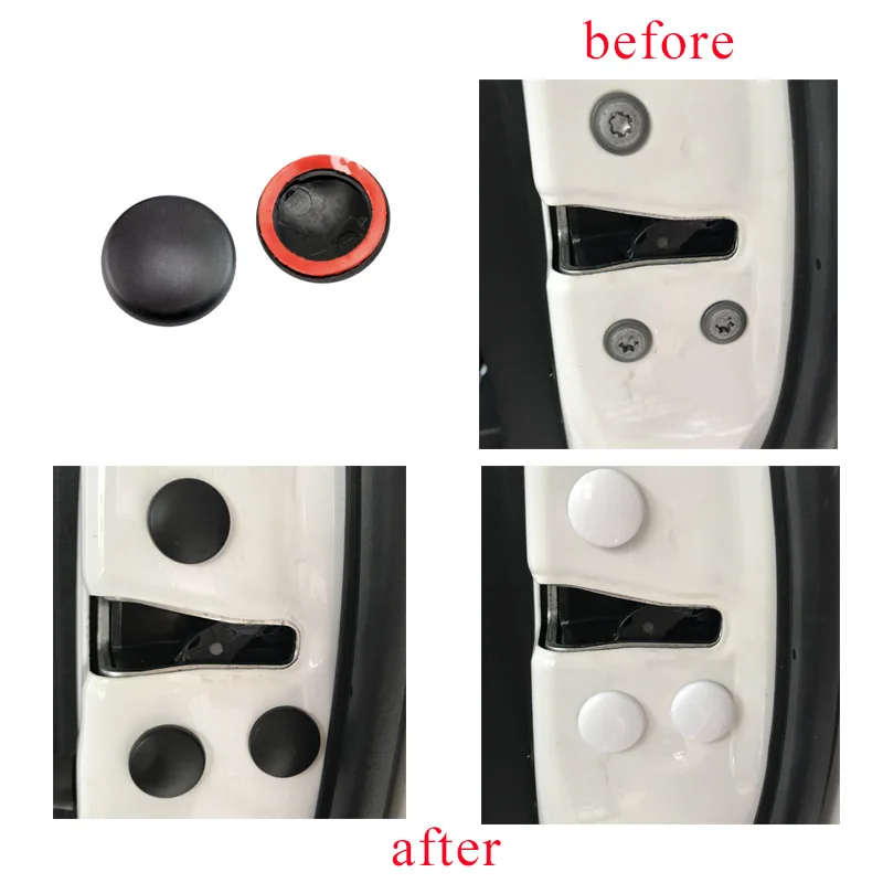 Автомобильный Дверной замок защитные наклейки на винт чехлы автомобильные