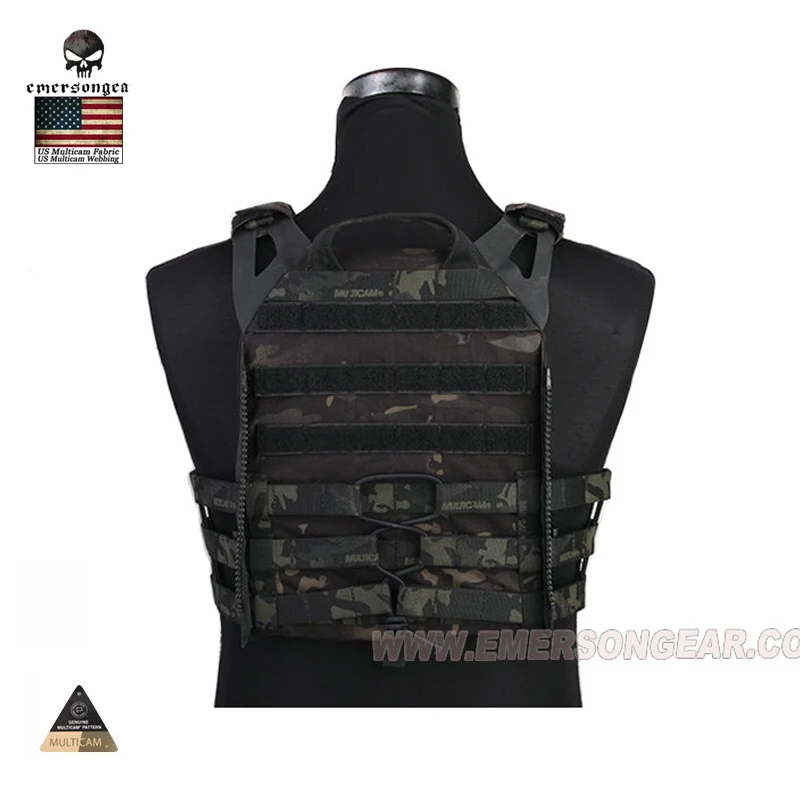 Черный засушенный армейский жилет Emersongear Multicam уличный тактический 1000D нейлоновый