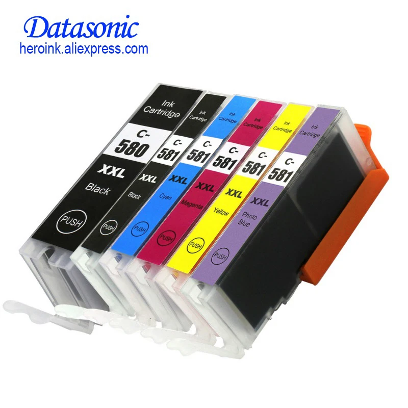 Совместимый с Datasonic PGI 580 CLI 581 XL чернильный картридж для принтера CANON TR7550 TR8550 TS6150