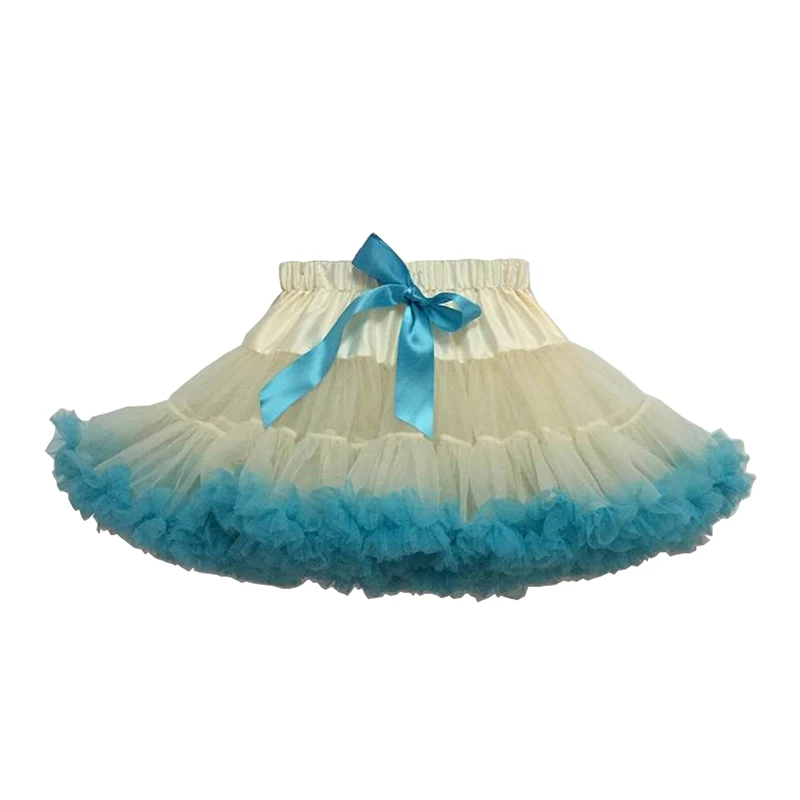 beige blue Несколько цветов пышные шифоновые мини-юбки в Для женщин юбка-американка, юбка-пачка для малышей юбки для девочек юбка принцессы Одежда для танцев вечерние одежда Нижняя юбка в стиле "Лолита" - Цвет: beige blue