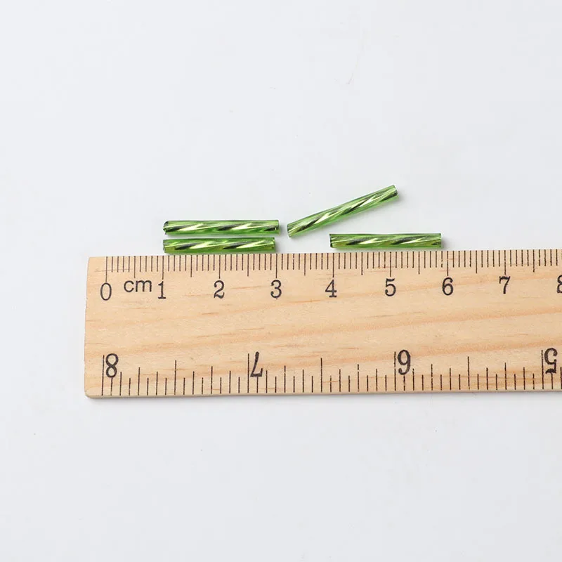 100 шт. 20 мм Стеклянная спиральная трубка ювелирные аксессуары ручной работы