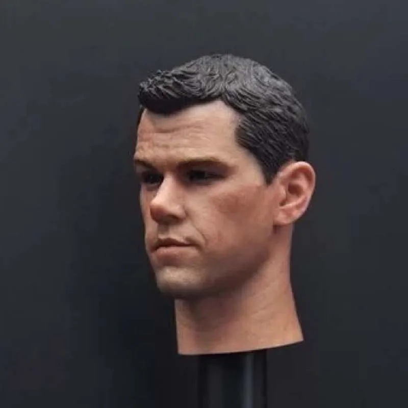 

Mnotht 1:6 Scale Male Soldier Head Sculpt Movie Star Matt Damon Head Carving Resin Model for Action Figure Toys Collection