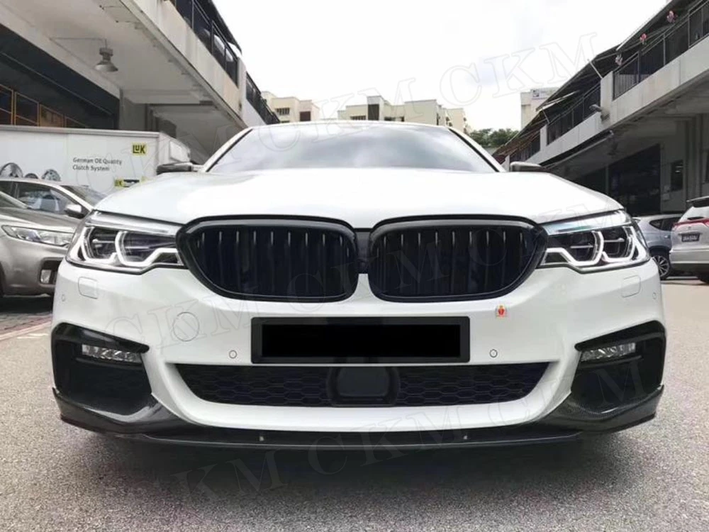Фартуки для передних губ из углеродного волокна BMW 5 серии G30 G31 520i 530i 540i M Sport 2017 2019
