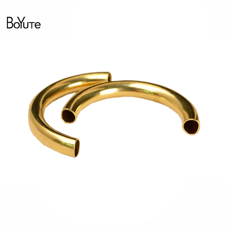 Изогнутая металлическая латунная трубка размер 100*25 мм 5*35 2 5 шт.|diy jewelry accessories|jewelry