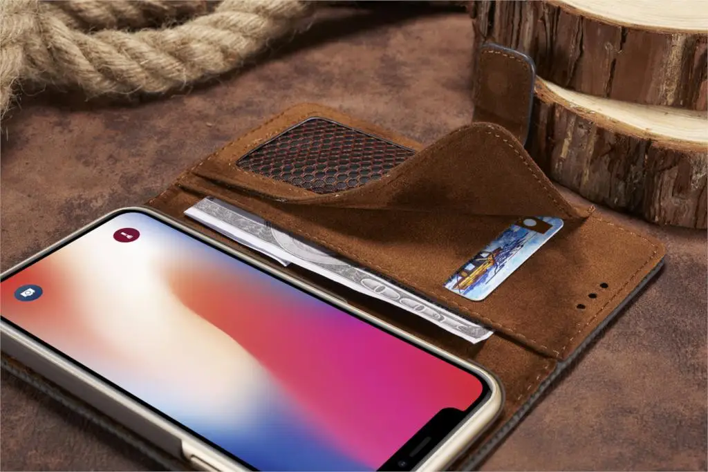 Флип-кожаный чехол для iPhone X, XR, XS, Max, 8, 7 Plus, 6, 6S Plus, чехол, сетчатый держатель для карт, кошелек, чехол для iPhone 5 5S se, чехол для телефона s
