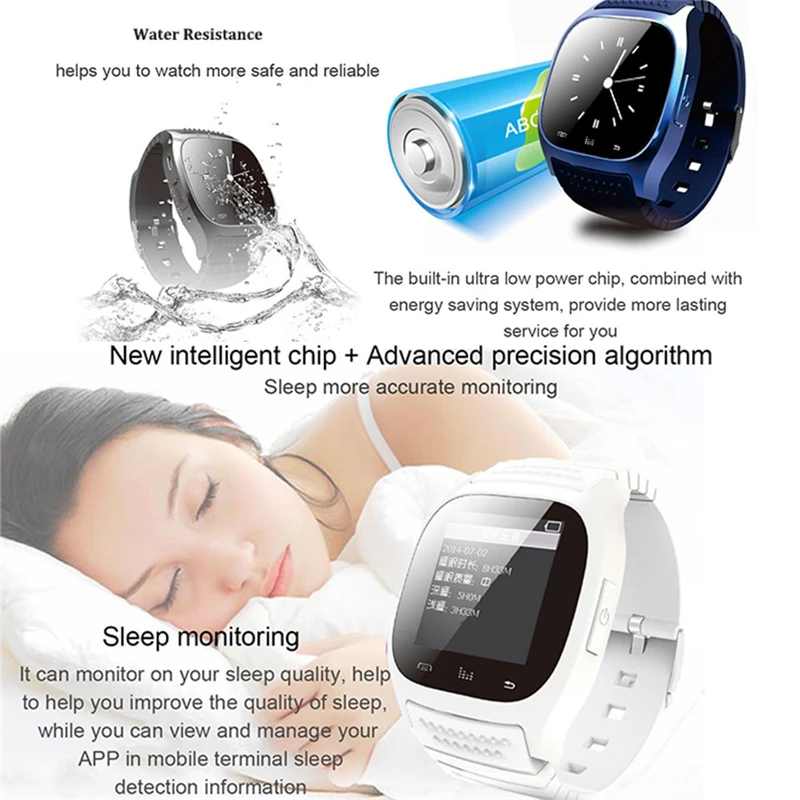 TTLIFE лучший бренд класса люкс M26 Bluetooth Smart часы Водонепроницаемый alitmeter музыкальный