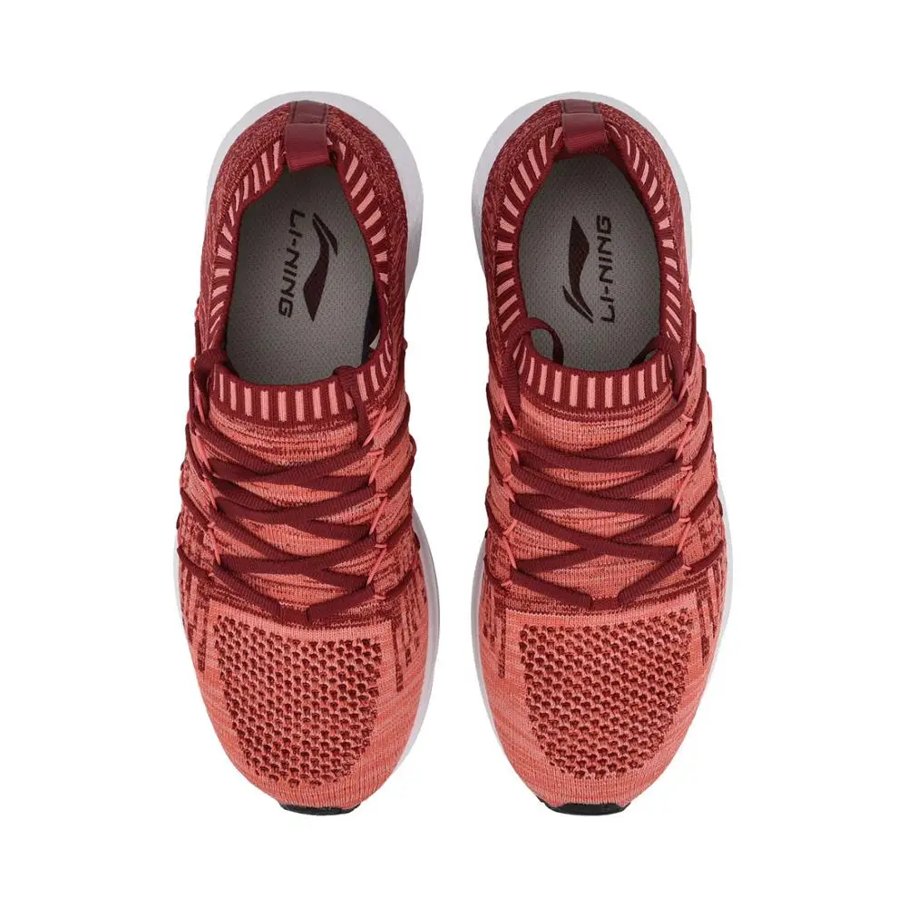 Женские кроссовки со звездами Li-Ning дышащие спортивные с подкладкой из мононити