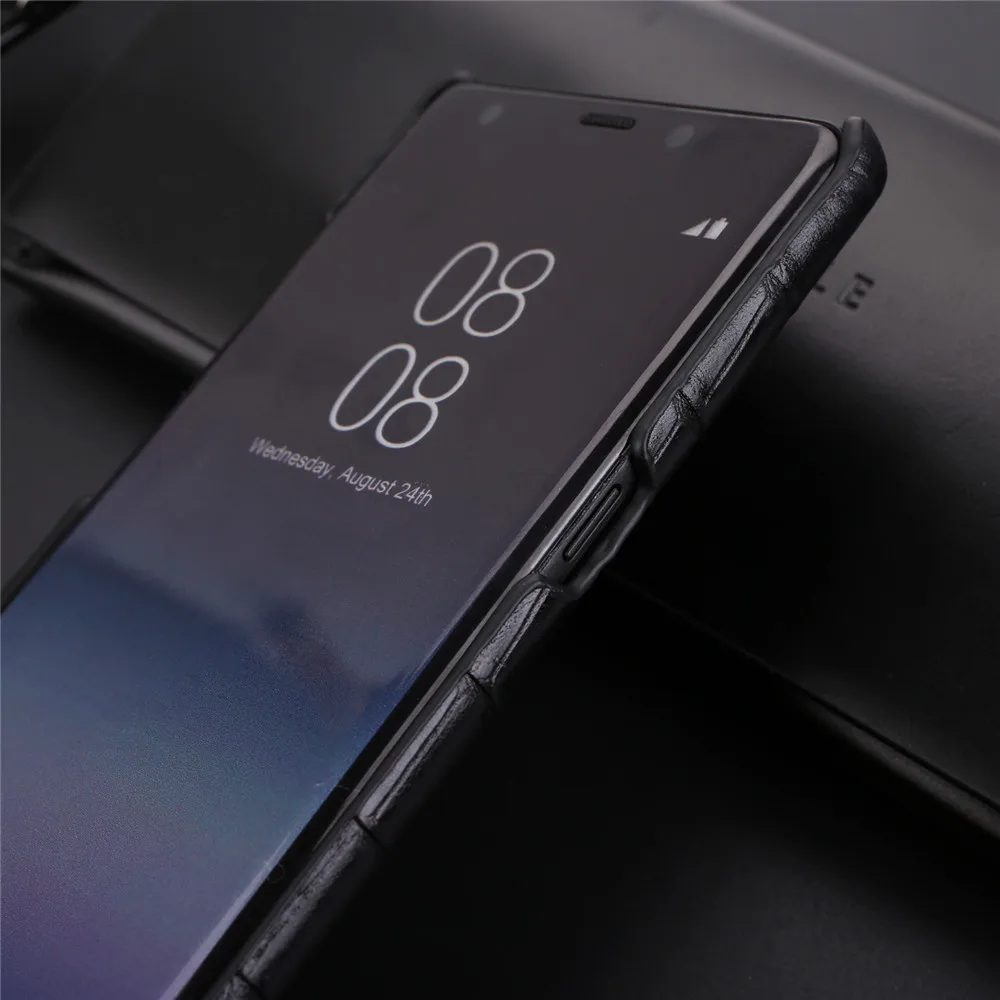 Роскошный брендовый кожаный чехол для samsung galaxy note 8 чехол для телефона note8 note 9 Чехлы и чехлы в виде ракушки