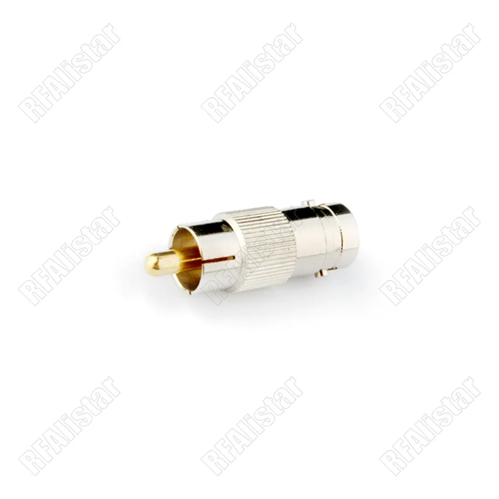 2 шт. BNC женский разъем к RCA мужской прямой RF аудио адаптер коаксиальный