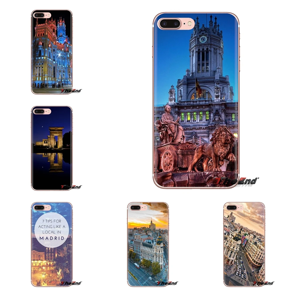 Мягкий чехол для Huawei G7 G8 P7 P8 P9 P10 P20 P30 Lite Mini Pro P Smart Plus 2017 2018 2019 Cibeles fountain Мадрид