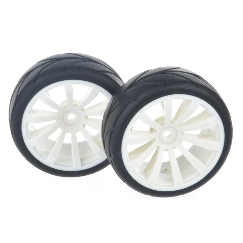 4 шт. автомобильные шины и диски 1/10 для HSP HPI 1:10 Rc On Road белые|tyre 1/10|white car rimsrc rims |