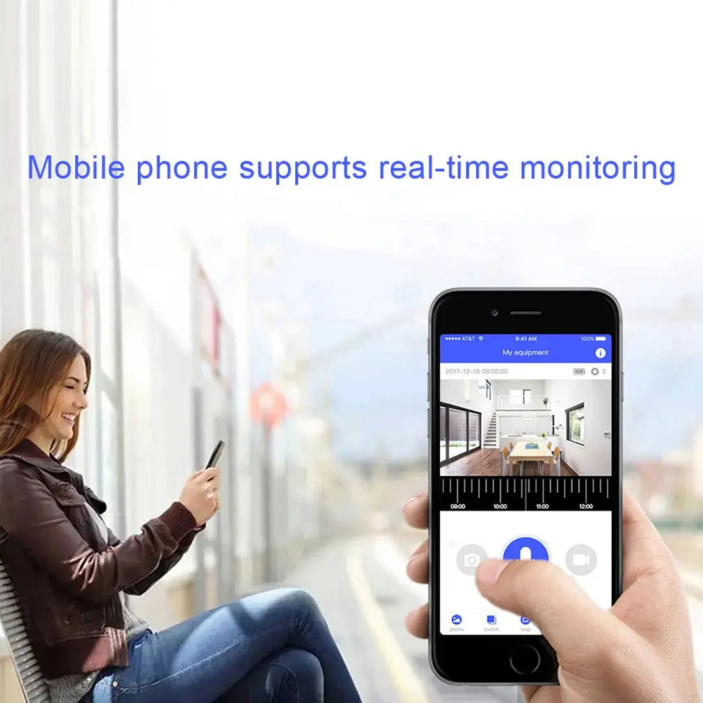 Modern WIFI Visual Doorbell Camera Video-eye Intercom HD Wireless Night View Video Smart Ring |
