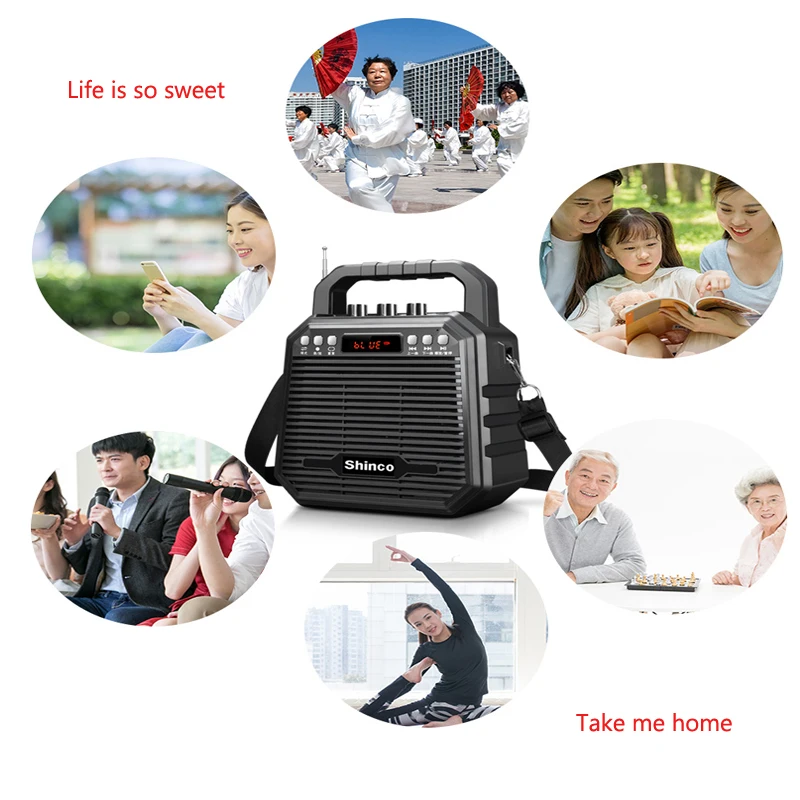 Портативные активные колонки 5 дюймов В Hi Fi с литиевым аккумулятором Bluetooth MP5